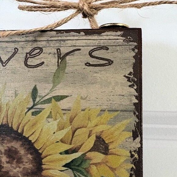 Sunflower Key Holder, Wall Key Holder, Key Hooks, Necklace Hooks, NWOT - Picture 3 of 4